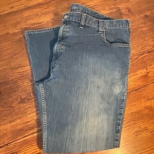 Carhartt Relaxed Fit Jeans Mens 50x32 Blue Denim Straight Leg Workwear Pants